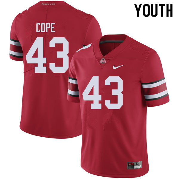 Youth #43 Robert Cope Ohio State Buckeyes College Football Jerseys Sale-Red